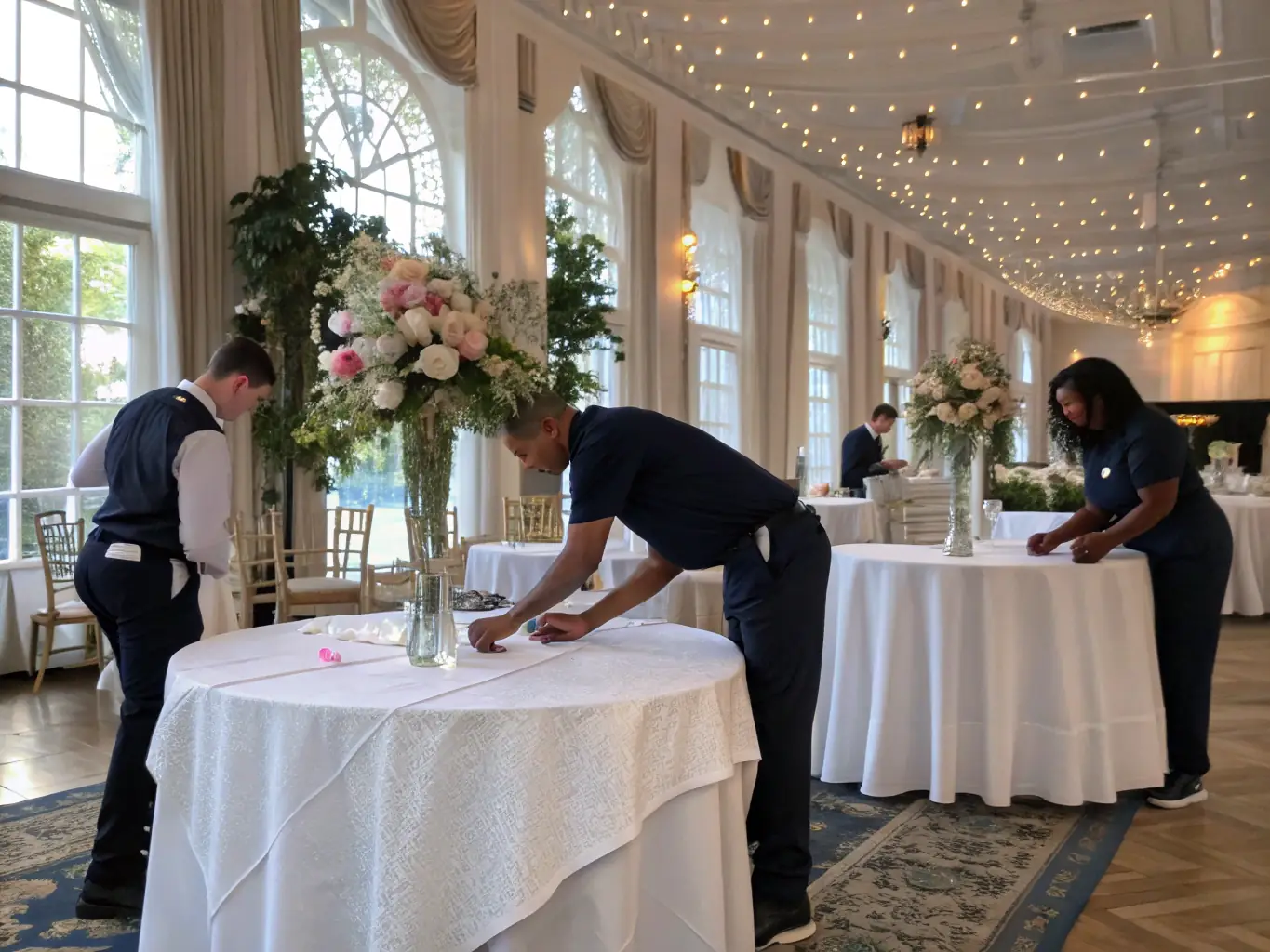 A photograph capturing Iconiq Agency staff seamlessly managing a product launch event, highlighting their reliability and organizational skills.
